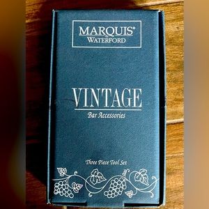 Marquis by Waterford Vintage Bar Accessories -- Three Piece Tool Set